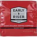 Eight O'Clock Coffee Early Riser Medium Roast Regular Coffee Soft Pouch, Pack Of 200