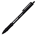 SKILCRAFT® EconoGard Retractable Ballpoint Pens With Antimicrobial Protection, Medium Point, Black Barrel, Black Ink, Pack Of 12