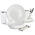 Gibson Home Nobella 14-Piece Fine Ceramic Dinnerware Set, White 1 thumbnail image