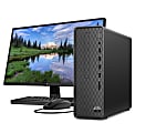 HP Slim S01-pF1046b Desktop PC Bundle, 23.8" Screen, Intel® Core™ i3, 8GB Memory, 256GB Solid State Drive, Windows® 10, 9EE15AA#ABA