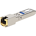 AddOn Cisco SFP-GE-T Compatible TAA Compliant 10/100/1000Base-TX SFP Transceiver (Copper, 100m, RJ-45) - 100% compatible and guaranteed to work 1 thumbnail image