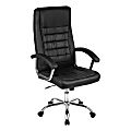 Mind Reader Ergonomic Faux Leather Executive Office Chair, 45-47 1/2"H, Black 1 thumbnail image
