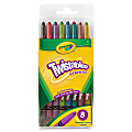 Crayola Twistable Crayola Crayon - Red, Yellow, Blue, Orange, Violet, Green, Black, Brown Wax - Clear Barrel - 8 / Pack 1 thumbnail image