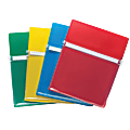 Charles Leonard Magnetic Pockets, 9-1/2" x 11-3/4", Assorted Colors, Pack Of 4 Pockets
