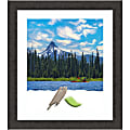 Amanti Art Rectangular Narrow Picture Frame, 23” x 27" With Mat, Rustic Plank Espresso 1 thumbnail image