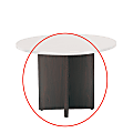 basyx by HON® Round Conference Table X-Base For 42" Diameter Table, Mahogany