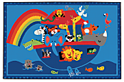 Carpets for Kids® KID$Value Rugs™ Noah's Animals Activity Rug, 4' x 6' , Blue 1 thumbnail image