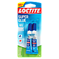 Loctite® Gel No-Drip Super Glue, 0.14 Oz, Clear, Pack Of 2