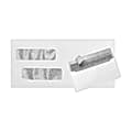 LUX #10 Invoice Envelopes, Double-Window, Peel & Press Closure, White, Pack Of 500