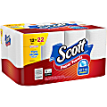 Scott Choose-A-Sheet Paper Towels - Mega Rolls - 1 Ply - 102 Sheets/Roll - White - Perforated, Absorbent - For Home, Office, School - 12 / Pack