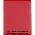 C-Line Classroom Connector School-To-Home Folders, 8-1/2" x 11", Red, Box Of 25 Folders
