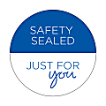 Taylor Food Container Take Out And Delivery Label Sticker Seals, 2-1/2", Pack Of 250 Seals 1 thumbnail image