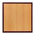 Flash Furniture 2-Tone High-Gloss Resin Square Table Top With 2"-Thick Drop-Lip, 30" x 30", Cherry/Mahogany