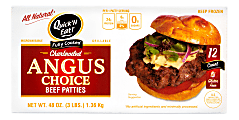 Quick 'N Eat Fully Cooked Angus Choice Beef Patties, Box Of 12 1 thumbnail image