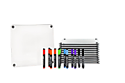 McSquares With Markers, And Magnetic, Dry-Erase Panel, 11 1/4"H x 11 1/4"W x 1"D, Pack Of 12 McSquares 1 thumbnail image