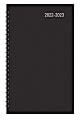 Office Depot® Brand 14-Month Daily Academic Planner, 5" x 8", 30% Recycled, Black, July 2022 To August 2023