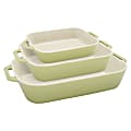 Staub 3-Piece Baking Dish Set, Macaron Pastel Green 1 thumbnail image