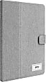 Solo® New York RE:Think Polyester Universal Tablet Case, 12"H x 1-3/8"W x 9-1/4"D, 51% Recycled, Gray 1 thumbnail image