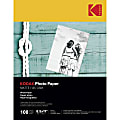 Kodak Matte Photo Paper - Letter - 8 1/2" x 11" - Matte - 100 / Pack - Smear Proof, Smudge Proof - White 1 thumbnail image