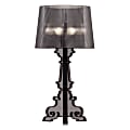 ZUO Salon L Table Lamp, 29 1/2"H, Translucent Black