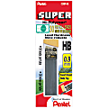 Pentel® HB Lead Refill Economy Pack, 0.9 mm, Black, Pack Of 30 Refills