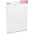 Post-it Post-it Self-Stick Easel Pads for Breast Cancer Awareness, 25 in x 30 in, White - 30 Sheets - Plain - Stapled - 18.50 lb Basis Weight 25" x 30" - White Paper - White Cover - 2 / Carton