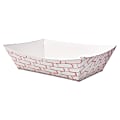 Boardwalk Paper Food Baskets, 2 Lb Capacity, Red/White, Pack Of 1,000