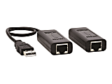 Eaton Tripp Lite Series USB over Cat5/Cat6 Extender Kit 1-Port with Power over Cable - USB 2.0, Up to 164 ft. (50 m), Black - USB extender - USB, USB 2.0 - over CAT 5/6 - up to 164 ft - for P/N: U022-006, U030-006, U050-006