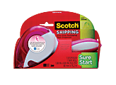 Scotch® Easy-Grip Dispenser With 1 Roll Of Sure Start Tape, 1.5" Core, Pink