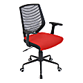 Lumisource Network Office Chair, Red/Black