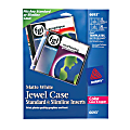 Avery® Color Laser CD/DVD Jewel Case Inserts, Pack Of 15