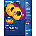 Avery® CD/DVD Print-to-the-Edge Labels, 8692, Round, 4.65" Diameter, White, 40 Disc Labels And 80 Spine Labels 1 thumbnail image