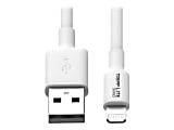 Eaton Tripp Lite Series USB-A to Lightning Sync/Charge Cable (M/M) - MFi Certified, White, 6 ft. (1.8 m) - M100006WH 1 thumbnail image