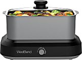 West Bend 5-Quart Oblong Slow Cooker, Silver 1 thumbnail image