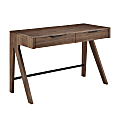 Eurostyle Milo 47"W Computer Desk With Drawers, Walnut 1 thumbnail image