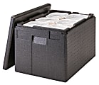 Cambro Cam GoBox GN 1/1 Extra-Large Top Loading Food Transporter, 15-7/16"H x 17"W x 24"D, Black 1 thumbnail image