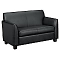 HON® Circulate™ Bonded Leather Tailored Sofa, Black 1 thumbnail image