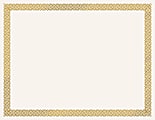 Great Papers! Foil Certificate, 8 1/2" x 11", Gold Braided, Pack Of 12