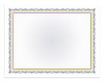 Great Papers! Foil Certificate, 8 1/2" x 11", Twisty Graph Navy, Pack Of 15