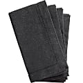 Amscan Fabric Hem Stitch Napkins, 18" x 18", Gray, Pack Of 4 Napkins 1 thumbnail image