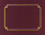Great Papers! Linen Certificate Covers, 12" x 9 3/8", Burgundy, Pack Of 3