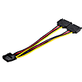 StarTech.com Dual SATA to LP4 Power Doubler Cable Adapter, SATA to 4 Pin LP4 Internal PC Peripheral Power Supply Connector, 9 Amps/108W 1 thumbnail image