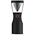 asobu Cold Brew Portable Coffee Maker with Bonus Reusable Straw (Black) - Coffee, Serving, Brewing - Dishwasher Safe - Black - Plastic, Tritan Body 1 thumbnail image