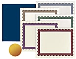 Great Papers! Certificate Kit, 12" x 9 1/2", Assorted Colors, Pack Of 25