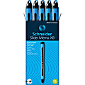 Schneider Slider Memo XB Ballpoint Pens - Extra Broad - 1.4 mm Pen Point Size - Bullet Pen Point Style - Black Ink - Rubberized Barrel - Stainless Steel Tip - 10 / Box