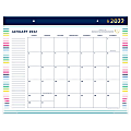 AT-A-GLANCE® Simplified by Emily Ley Monthly Desk Calendar, 21-3/4" x 17", Happy Stripe, January To December 2022, EL70-704 1 thumbnail image