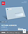 Office Depot® Brand Inkjet/Laser Return Address Labels, Rectangle 1/2" x 1 3/4", White, Pack Of 2,000