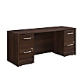 Sauder® Affirm Commercial 72"W Desk With 2-Drawer Pedestal Filing Cabinets, Noble Elm® 1 thumbnail image