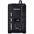 CyberPower® CP600LCD Uninterruptible Power Supply, 8 Outlets, 600VA/340 Watt