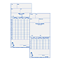 Acroprint Weekly/Bi-Weekly Time Cards For Acroprint ATR120 Electronic Time Clock, 2-Sided, 10" x 4", Beige, Pack Of 250